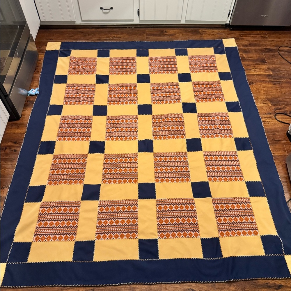 Vintage hand stitched quilt